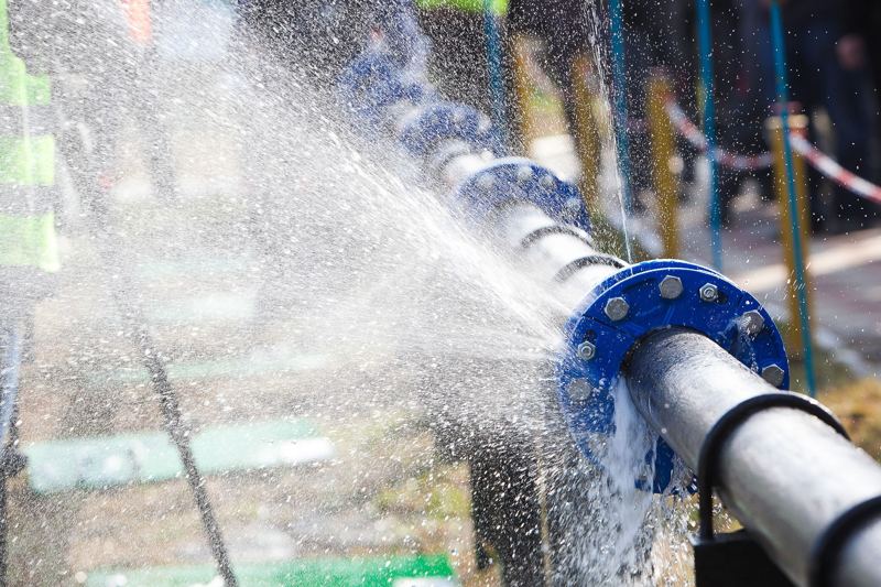 Water pipe leak
